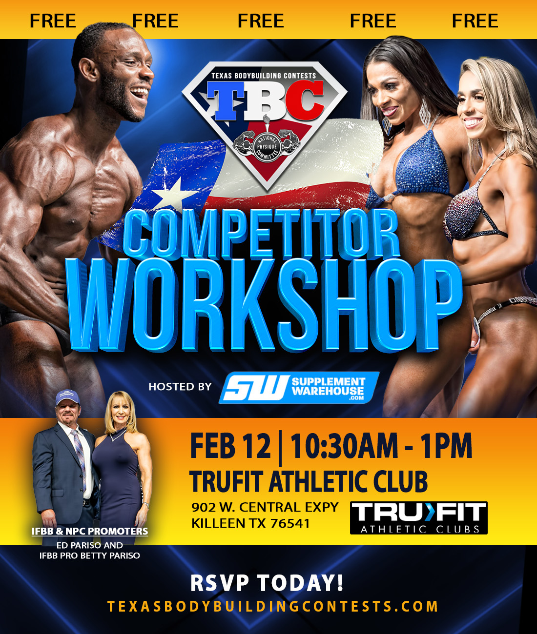Texas NPC Workshop – 2.12.2022 | Texas Bodybuilding Contests